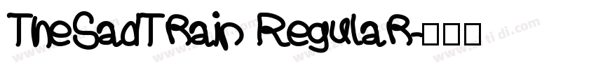 TheSadTrain Regular字体转换